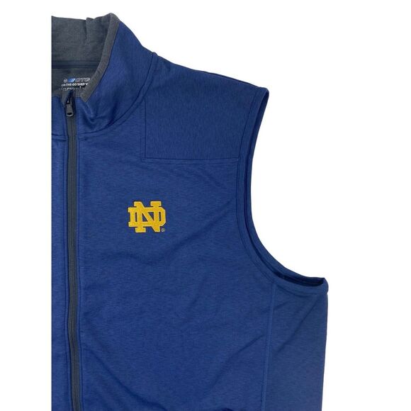 VINEYARD VINES x NOTRE DAME 'On-The-Go Shep Vest' Mens Full Zip Stretch 2XL EUC - Picture 9 of 12